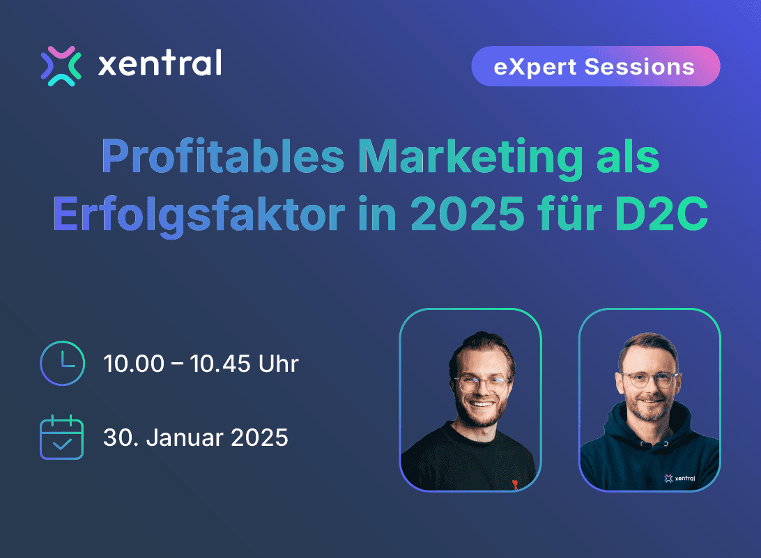 Profitables Marketing als Erfolgsfaktor in 2025 für D2C | kostenloses Webinar