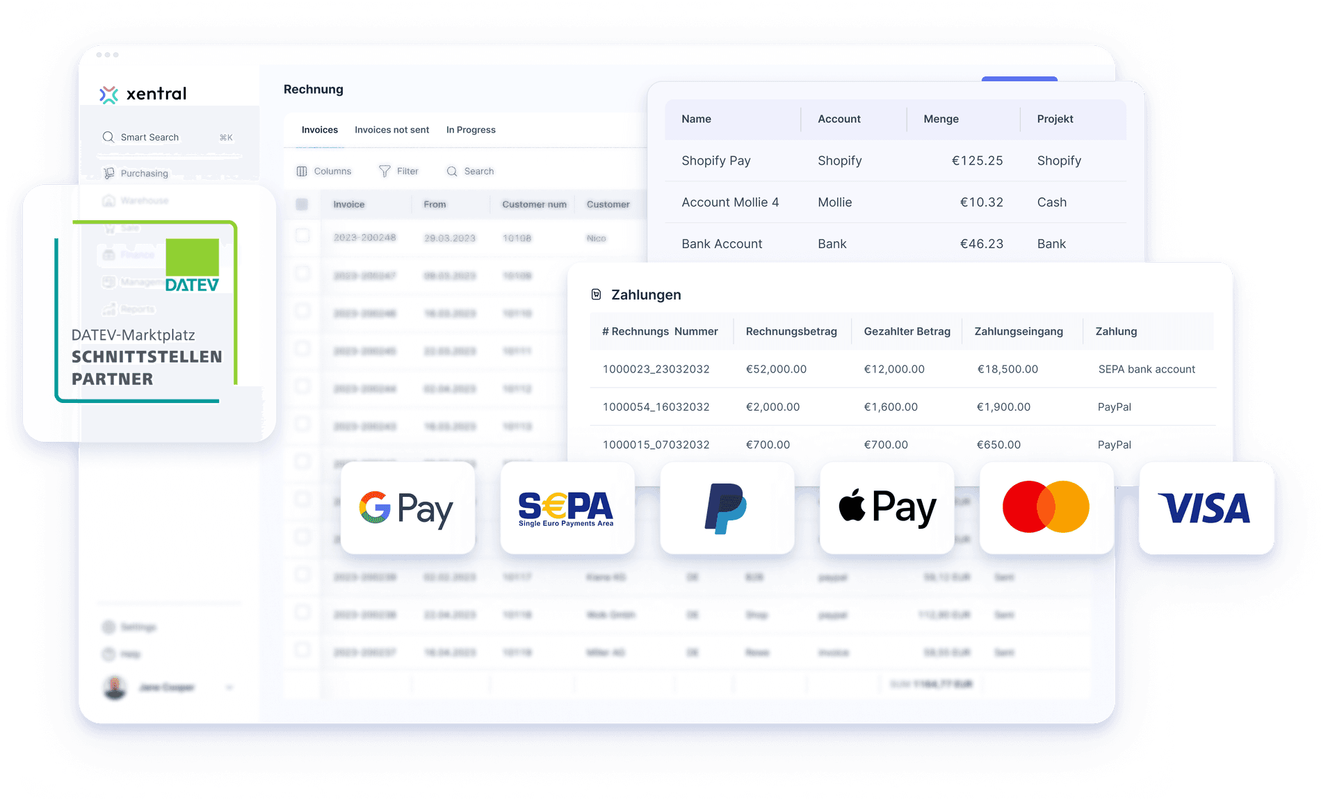 Xentral ERP Buchhaltung & Zahlung