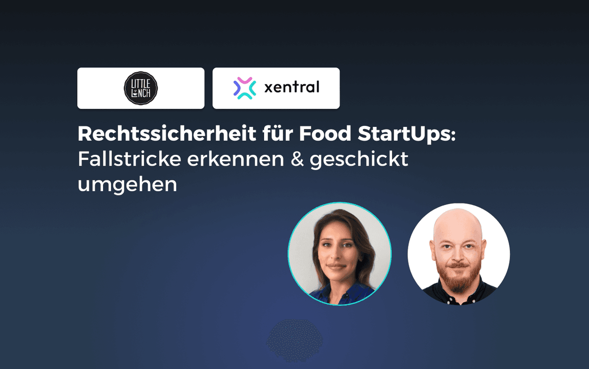 Webinar Rechtssicherheit für Food StartUps