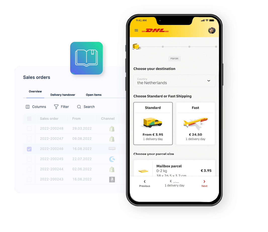 Illustration for Get started: Connect Xentral with DHL