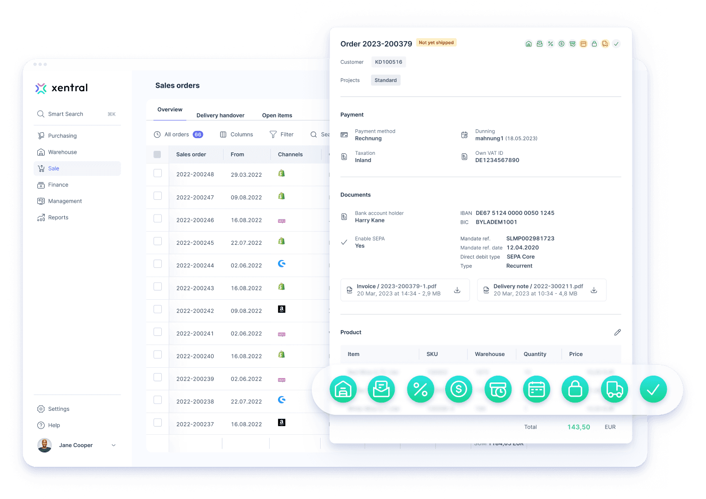 Xentral Product Screenshot