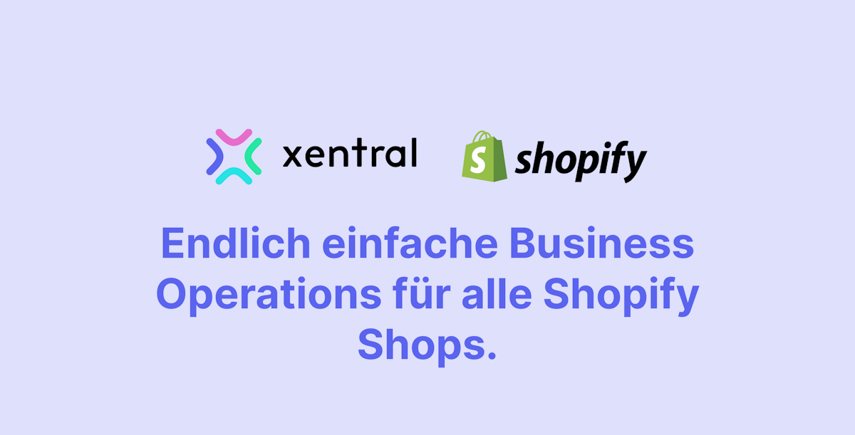 Shopify local erp programm xentral erp