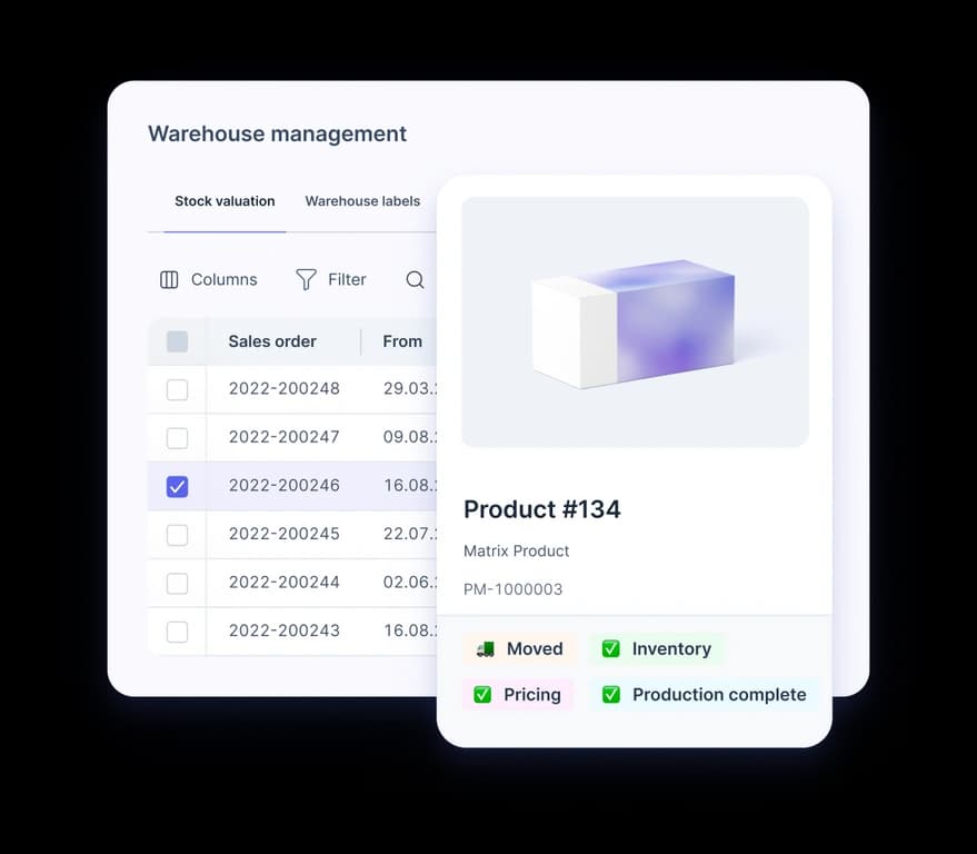 Illustration for Stock management and fulfillment